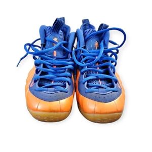 Nike foamposite Blue and Orange Sneakers